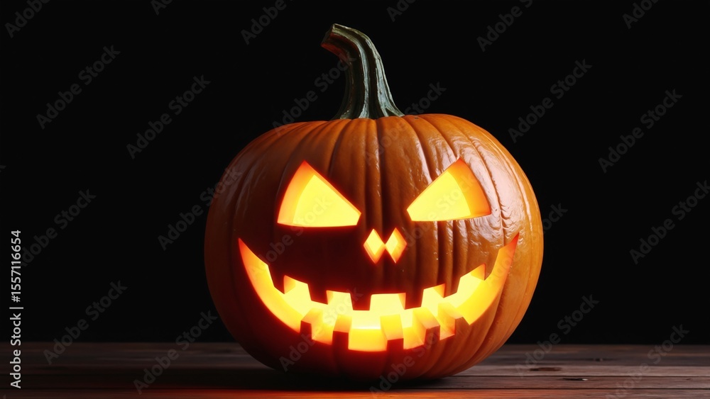 Real Jack O Lantern for halloween isolated on black background Real Jack O Lantern for halloween isolated on black background