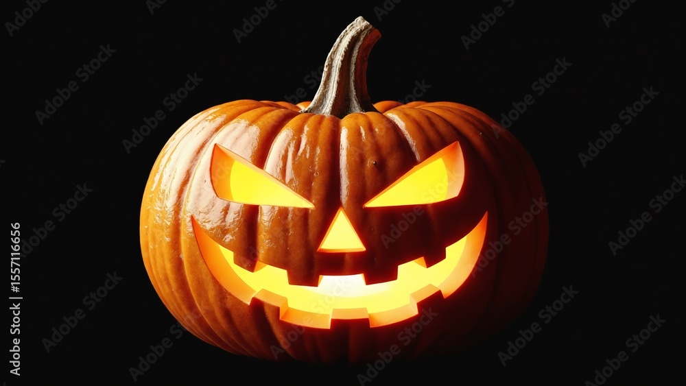 Real Jack O Lantern for halloween isolated on black background Real Jack O Lantern for halloween isolated on black background