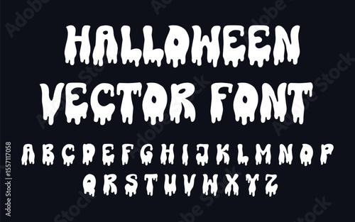 Horror Slime Letters - Spooky Display Vector Font