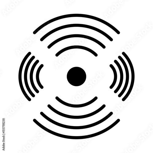 Radio Waves Icon Design