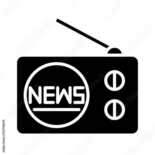 News Radio Icon Design