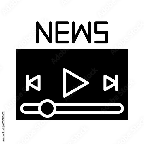 Radio News Icon Design
