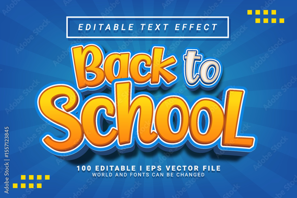 new back to school editable text effect design new back to school editable text effect design