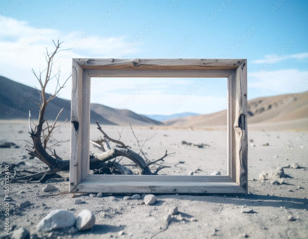 Rustic Frame with Dry Twigs Rustic Frame with Dry Twigs