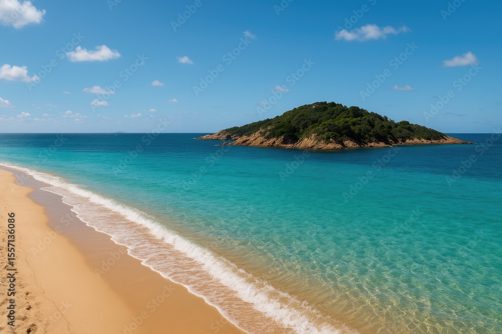 Summer scenery featuring landscapes and ocean views Summer scenery featuring landscapes and ocean views