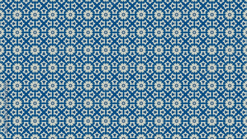 Premium and Colorful floral pattern with geometric design.