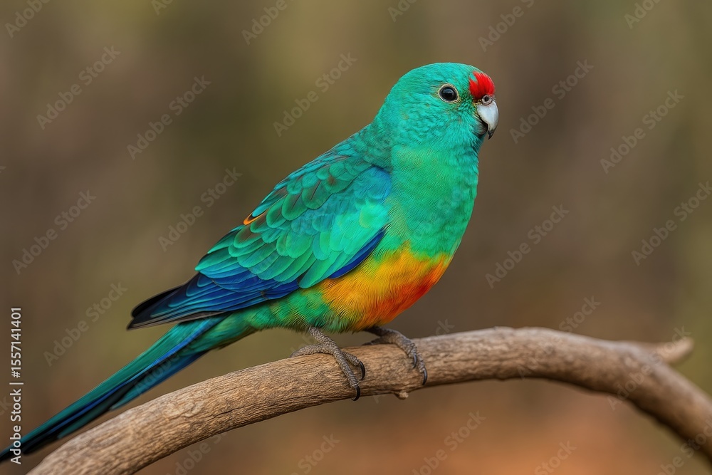 Fototapeta premium Colorful native bird known for its striking feathers