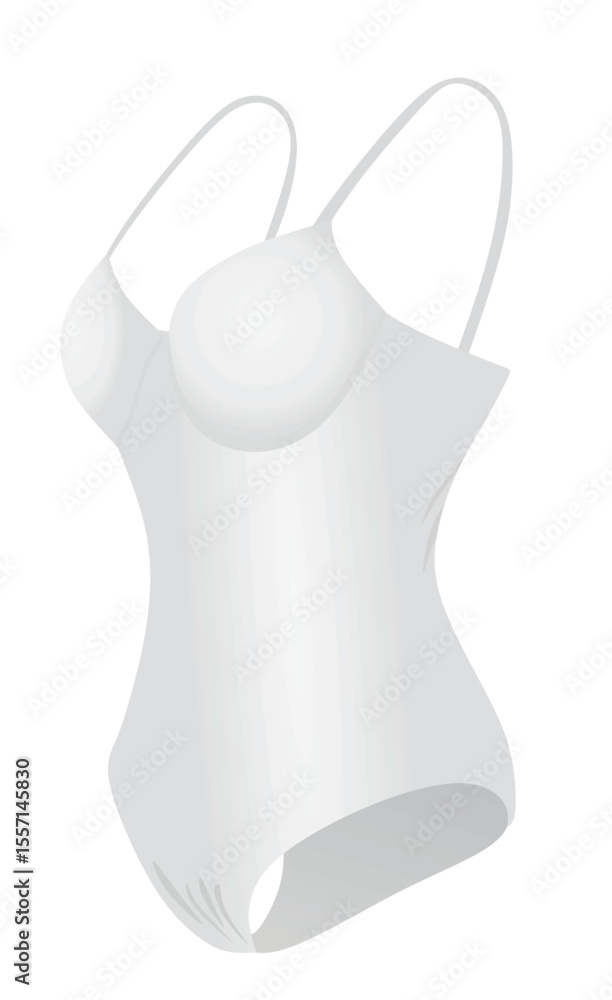 Obraz premium White body shaper underclothes. vector
