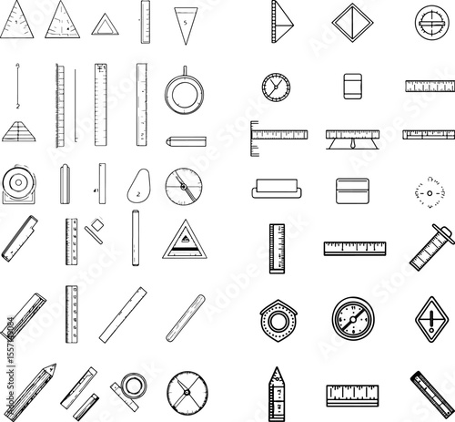 ruler icon measuring ruler straight ruler metric ruler imperial ruler plastic ruler wooden ruler metal ruler steel ruler folding ruler carpenter ruler geometry ruler math ruler drafti