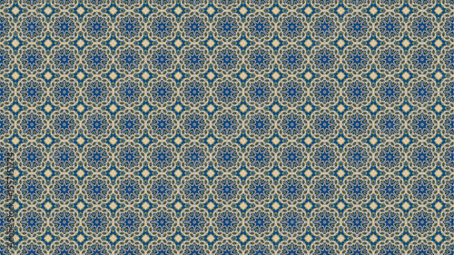 Premium and Colorful floral pattern with geometric design.