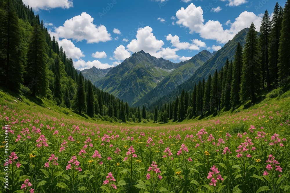 Fototapeta premium Scenic Views from the Hampta Pass Trek