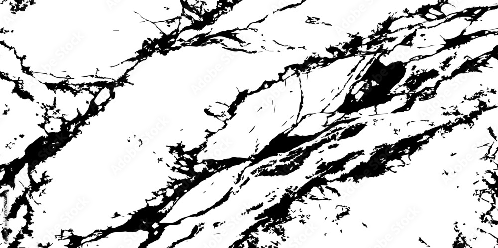 Naklejka premium Generate a high-resolution, realistic image of a white marble slab with intricate black veining. Focus on capturing the natural flow and organic patterns of the veins.