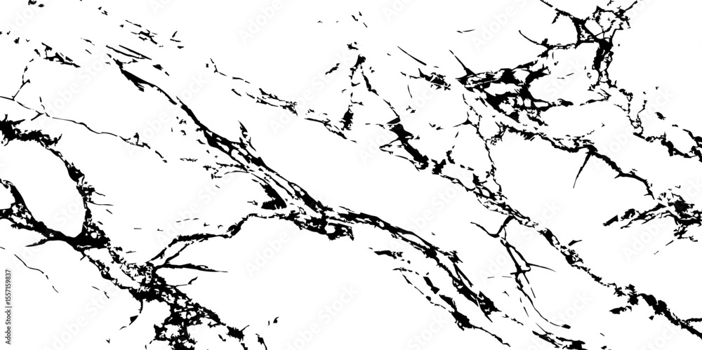 Fototapeta premium Generate a high-resolution, realistic image of a white marble slab with intricate black veining. Focus on capturing the natural flow and organic patterns of the veins.