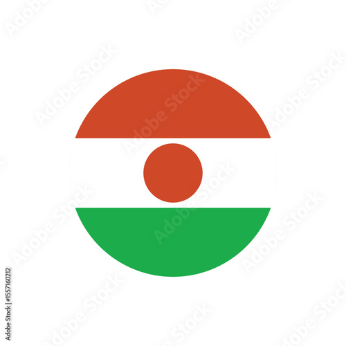 Niger round flag icon vector design for independence day celebration on transparent background, editable modern patriotic illustration Free Download Niger round flag icon vector design for independence day celebration on transparent background, editable modern patriotic illustration - GFXLoad