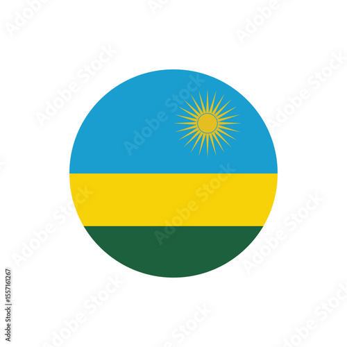 Rwanda round flag icon vector illustration for independence day celebration on transparent background in modern editable graphic design Free Download Rwanda round flag icon vector illustration for independence day celebration on transparent background in modern editable graphic design - GFXLoad