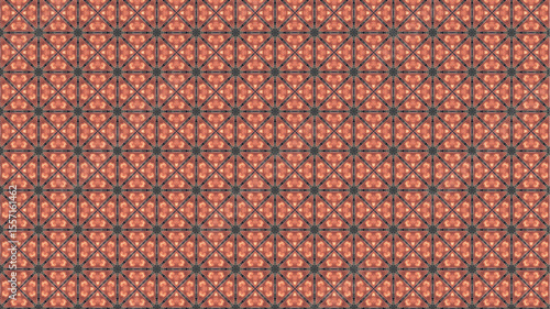 Premium and Colorful floral pattern with geometric design.