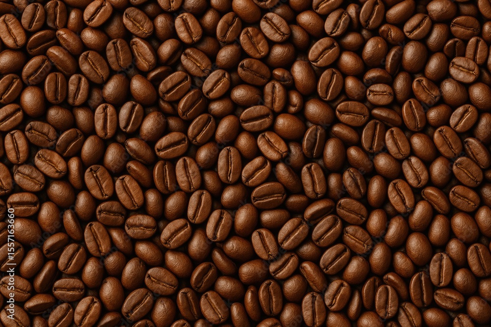 Fototapeta premium Recently roasted medium roast coffee beans