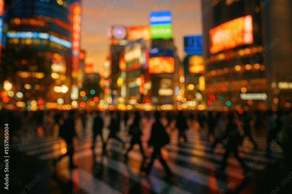 custom made wallpaper toronto digitalBlurred street lights in a bustling urban area