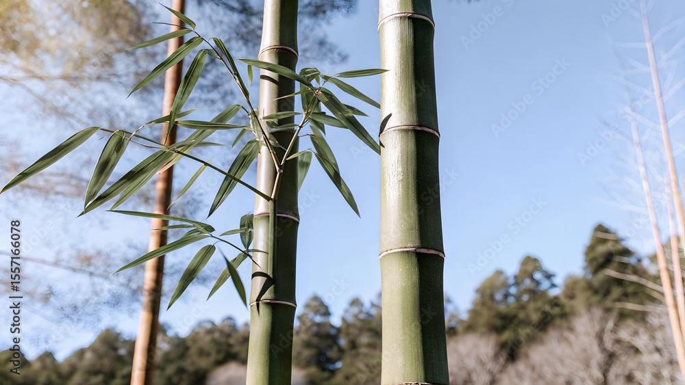Fototapeta premium palm trees against blue sky