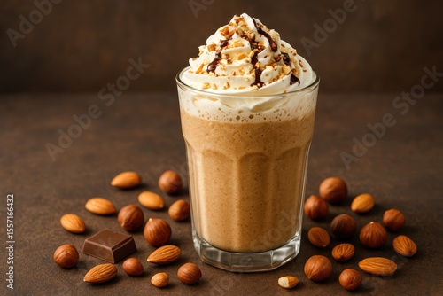 Creamy Nutty Frappe Drink Recipe