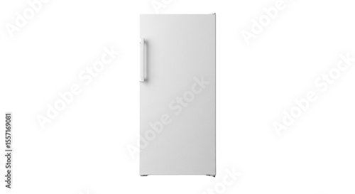 Sleek Modern White Upright Refrigerator or Freezer

