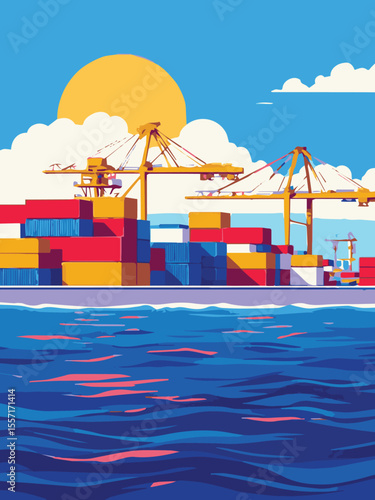 container cargo freight ship