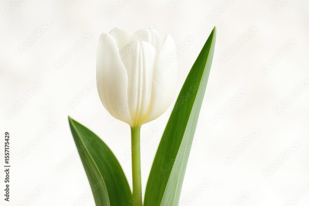 Fototapeta premium Detailed shot of a stunning tulip blossom