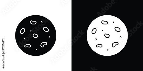 Thalassaemia icon. Black Silhouette. Graphic illustration.