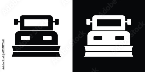 Snowplow icon vector, Symbol, logo illustrations