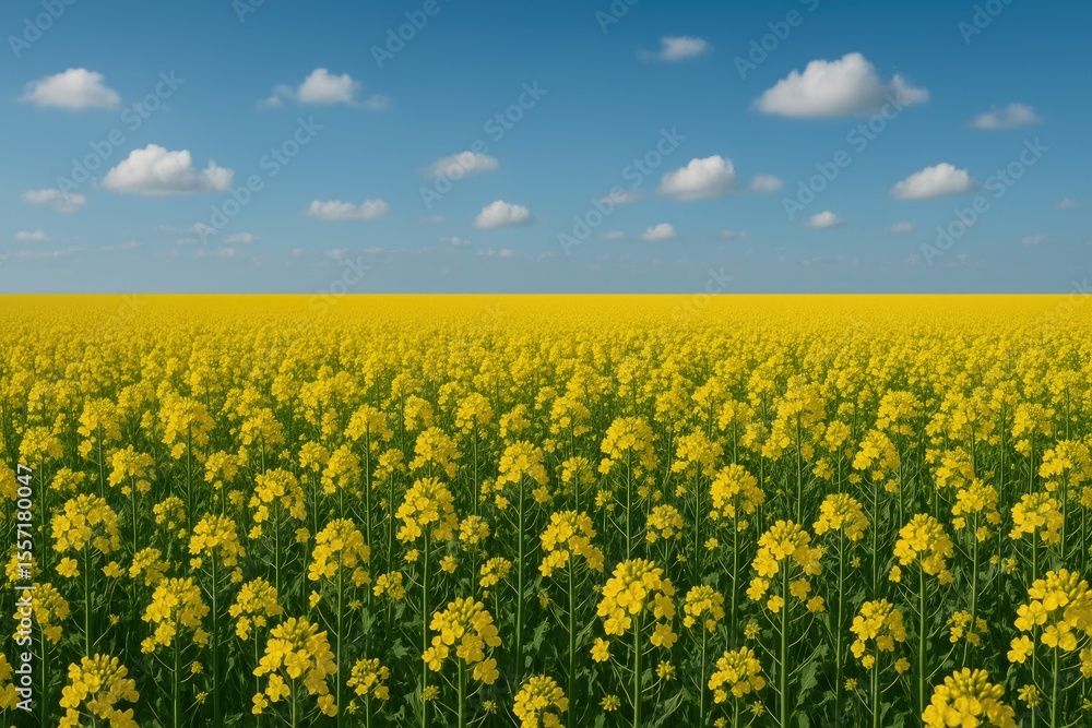Obraz premium Biofuel production from rapeseed crop fields