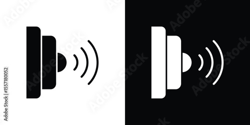 Infrared icon. Black Silhouette. Graphic illustration.