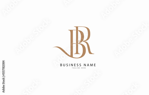 BR, RB, Initial monogram letter alphabet logo