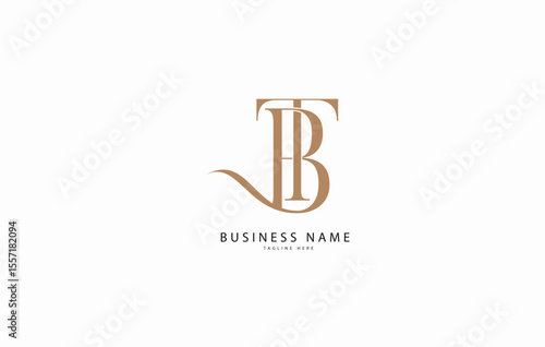 BT, TB, Initial monogram letter alphabet logo
