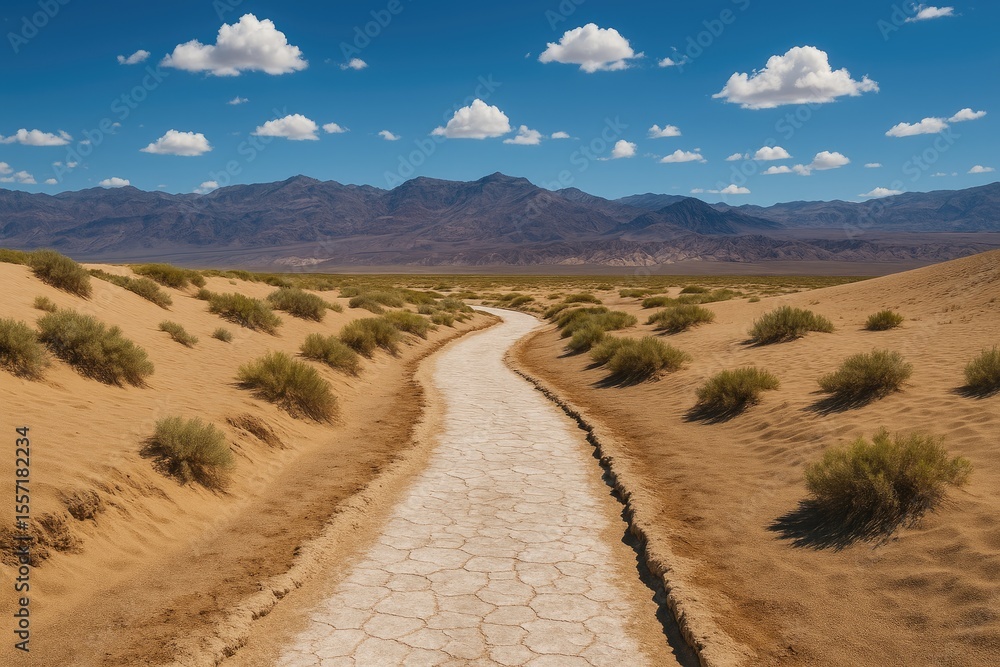 Fototapeta premium Trail through Salt Creek scenic route