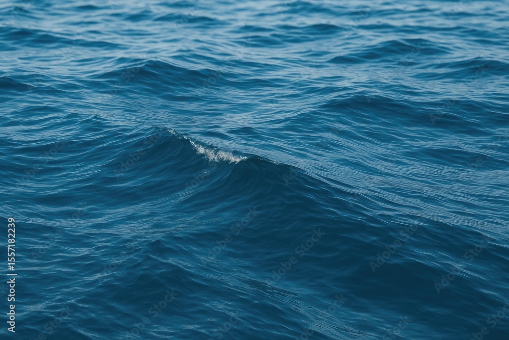 Fototapeta premium Oceanic wave pattern as a sea water backdrop