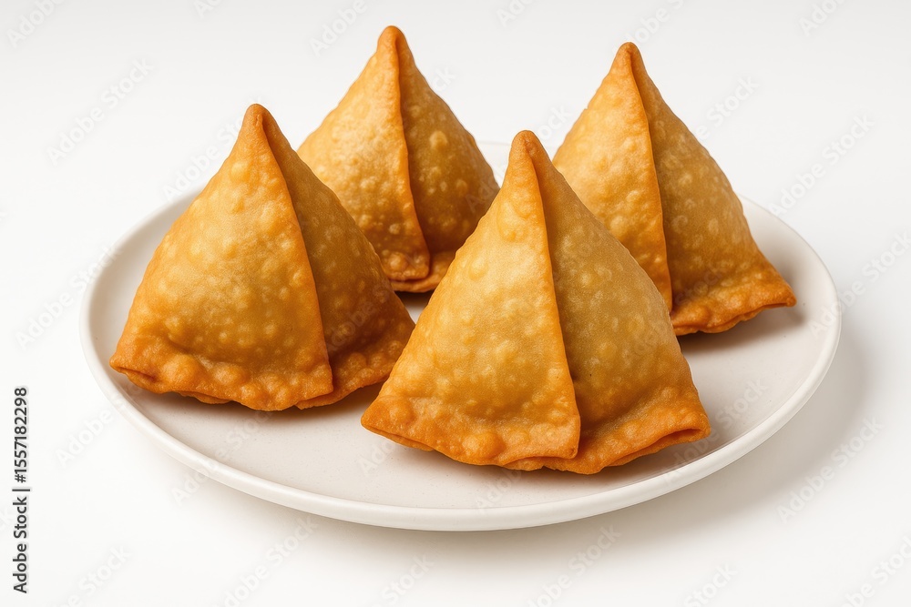 Traditional South Asian Samosa Snack Traditional South Asian Samosa Snack