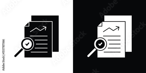 Auditors icon. Black Silhouette. Graphic illustration.