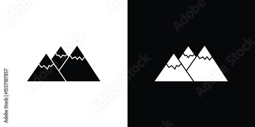 Mountain icon vector, Symbol, logo illustrations