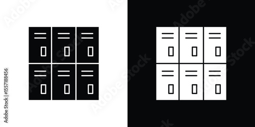 Lockers icon vector, Symbol, logo illustrations