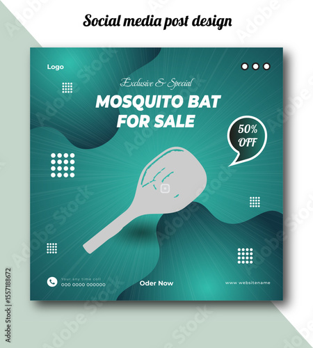 Exclusive and special power bank for sale social media post design template