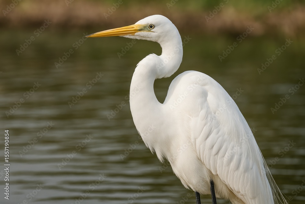 Majestic White Heron in Flight Majestic White Heron in Flight