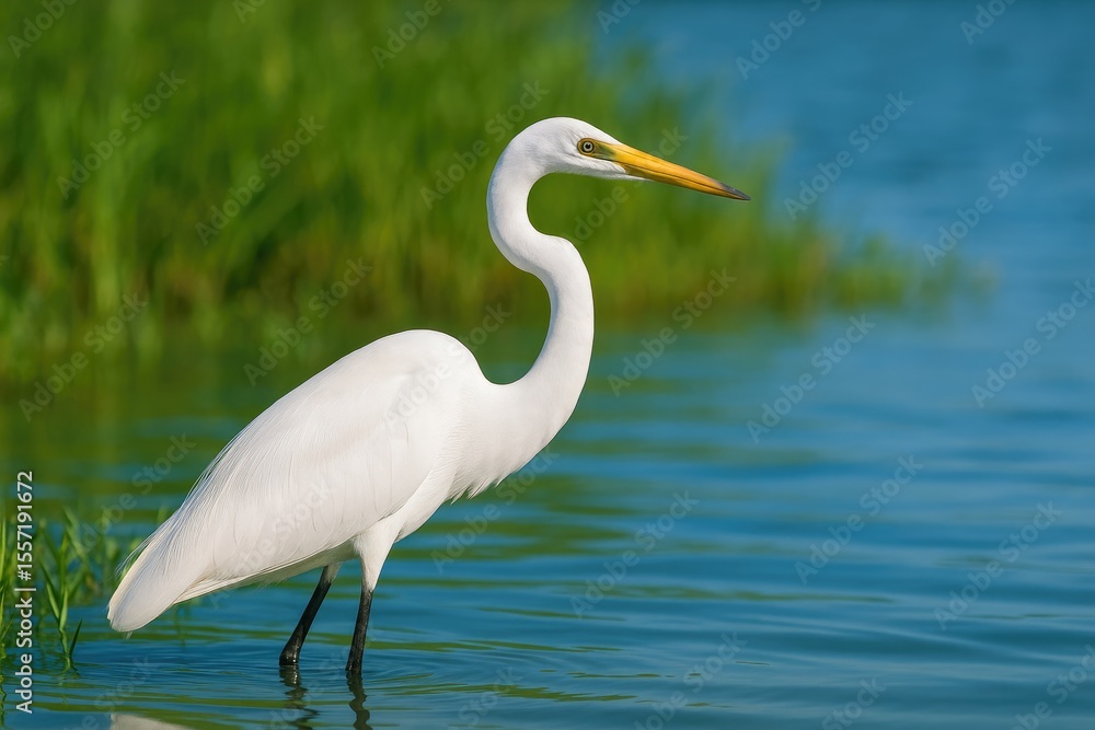 Majestic White Heron in Flight Majestic White Heron in Flight