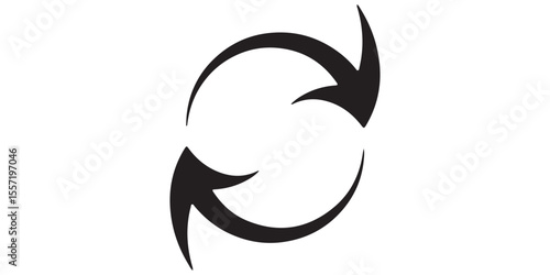 circle arrow icon set. refresh and reload icon set