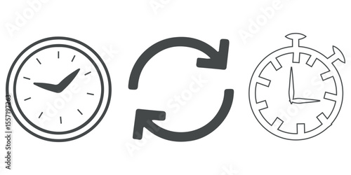 circle arrow icon set.circular arrow icon, refresh, reload arrow icon symbol sign. Blue Reload vector icon set. repeat vector. restart or reset sign. Repeat cycle symbol