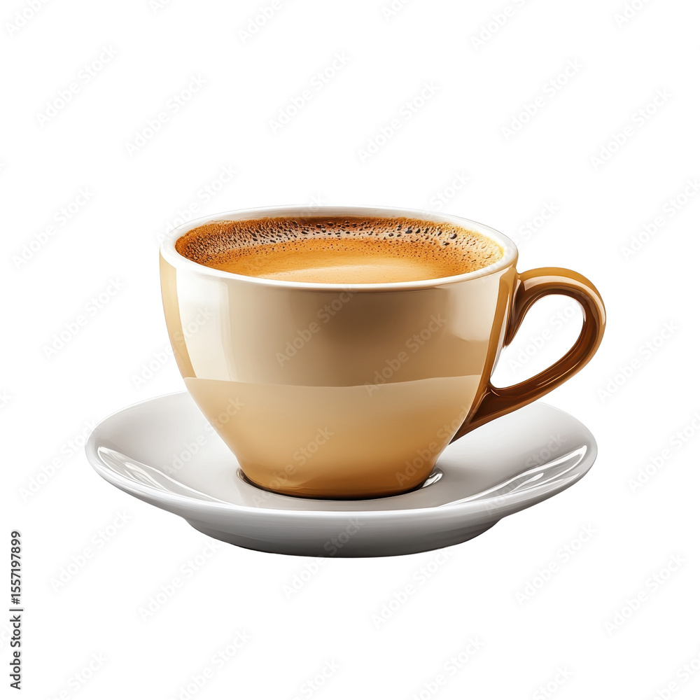 Naklejka premium Cup isolated on transparent background.