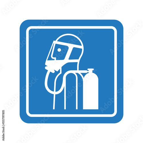 Use Breathing Equipment Safety Sign