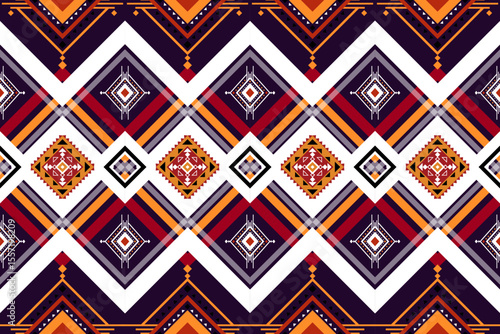 Geometric ethnic pattern design