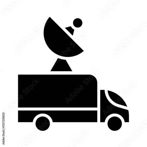 Broadcast Van Icon Design