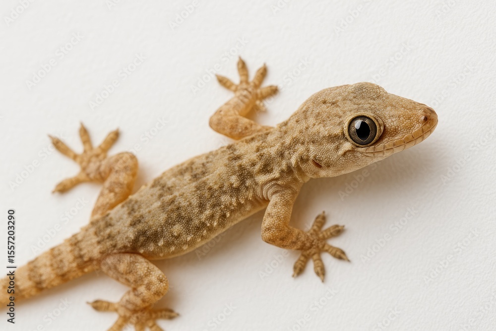 Naklejka premium Detailed view of a typical house gecko