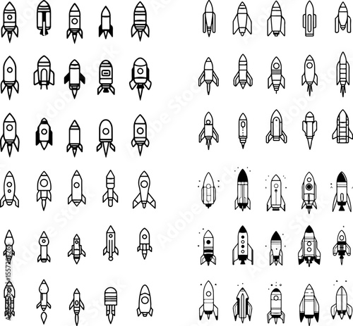 spaceship icons spacecraft space exploration rocket ship shuttle space travel interstellar UFO space vehicle cosmic astronaut space mission galaxy starship space journey orbital vehic